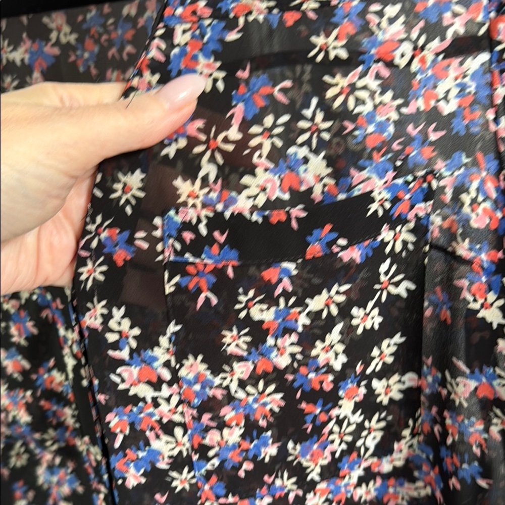 Express Black and Pink Blouse - Size small - Picture 6 of 8